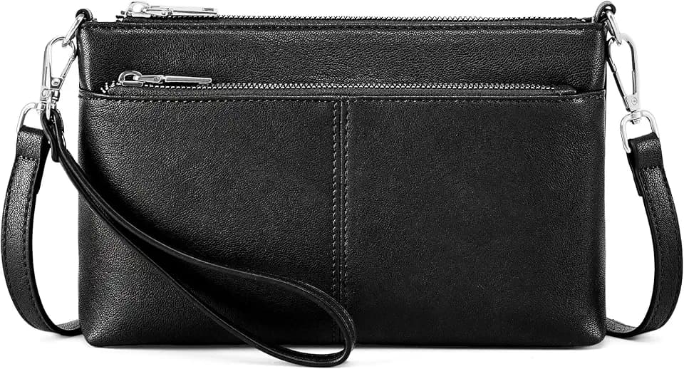 RFID Small Crossbody Purse for Women Wristlet Wallet Clutch Bag