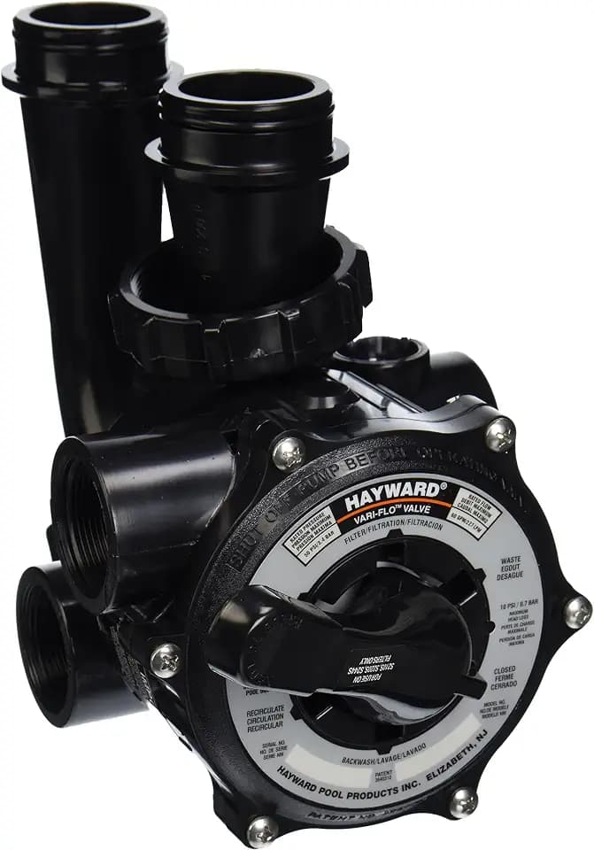 Hayward SP0710X62 Pro-Series Vari-Flo Replacement 1-1/2-Inch Control Valve Assembly with Gauge