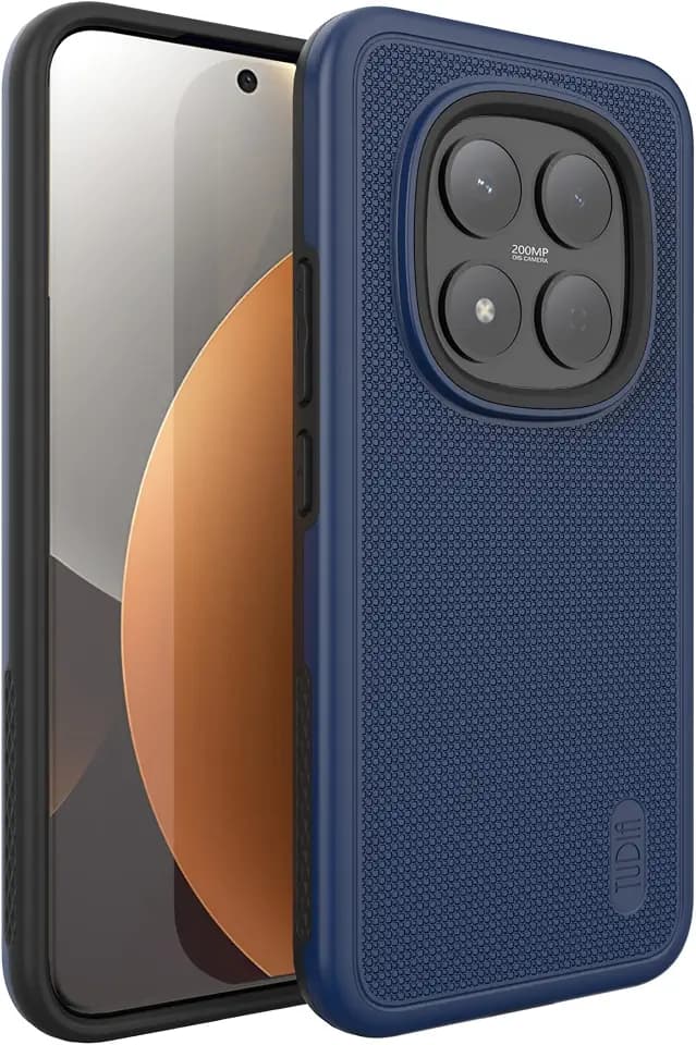 TUDIA MergeGrip Hülle entwickelt für Xiaomi Redmi Note 15 Pro Plus 5G [Militärstandard] Zweischichtige stoßfeste Heavy-Duty Handy-Schutzhülle - Indigoblau