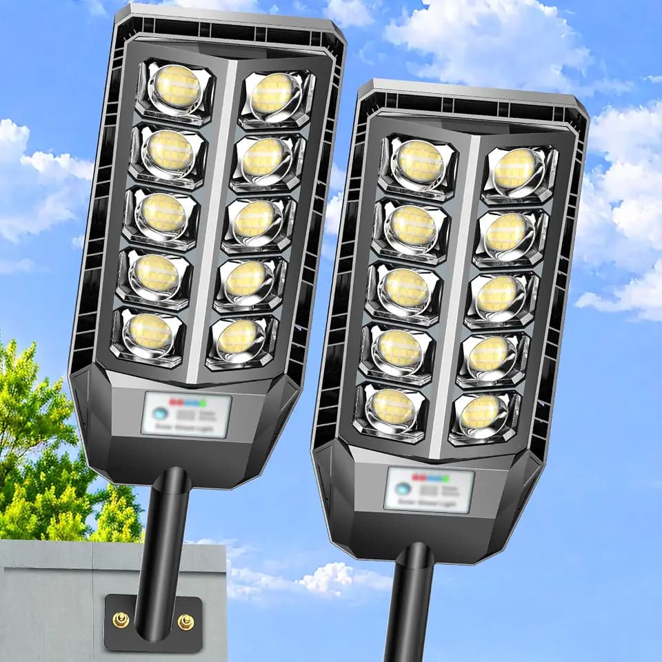 Adewalk Solar Lights Outdoor, IP67 Waterproof Solar Street Lights Outdoor