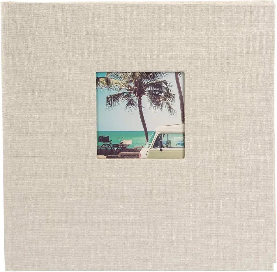 goldbuch 24823 Fotoalbum Bella Vista Sandgrau, Album 25x25x4 cm, Hellgrau