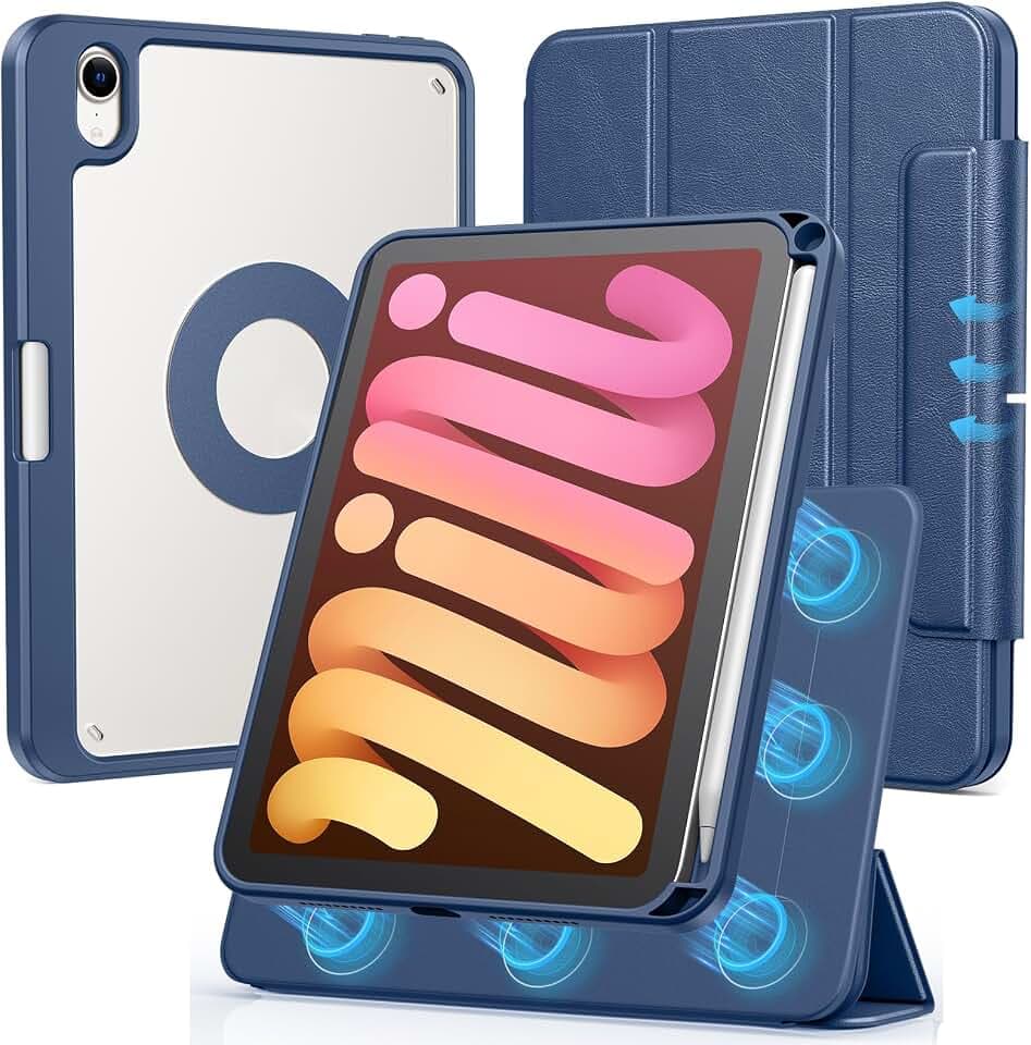 SPARIN Case for iPad mini 7 A17 Pro 2024/iPad Mini 6 2021 8.3 Inch