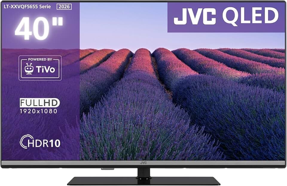 JVC LT-40VQF5655 QLED Fernseher 40 Zoll Smart TV Full HD Auflösung und HDR