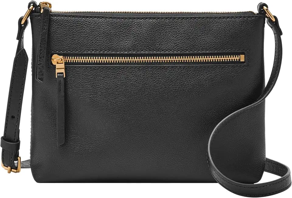 Fossil Women's Harper Leather Small Flap Crossbody Purse Handbag for Women