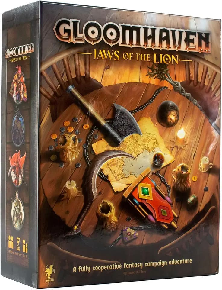 Cephalofair Games , Gloomhaven: Jaws of the Lion , Ages 14+ , 1-4 Players , 30-120 Minute Playing Time