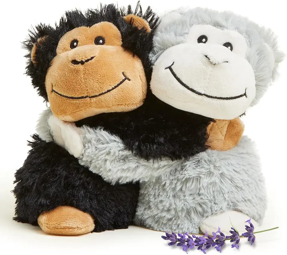warmies Microwavable French Lavender Scented Monkey Hugs, Multi, Medium, 2 Count