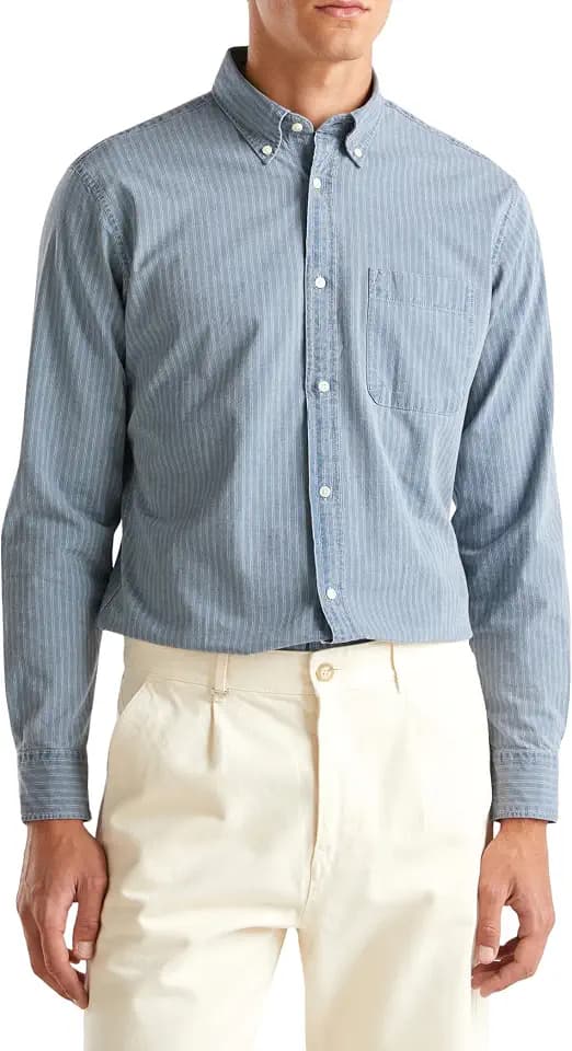 United Colors of Benetton Herren Hemd, blau, X-Small