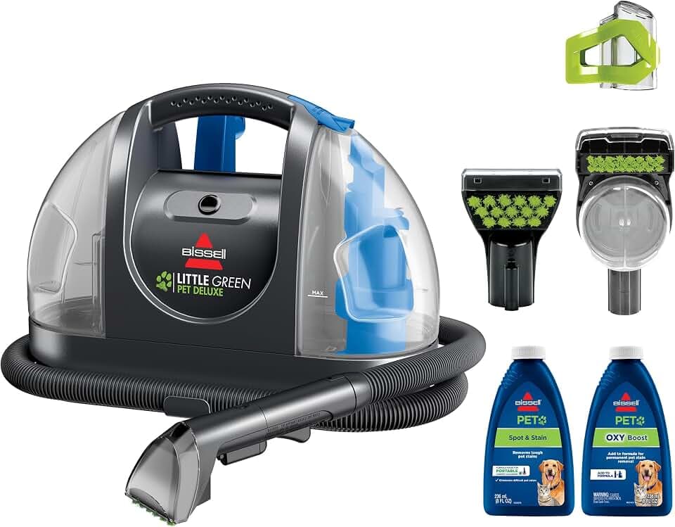 BISSELL Little Green Pet Deluxe Portable Carpet Cleaner, 3353