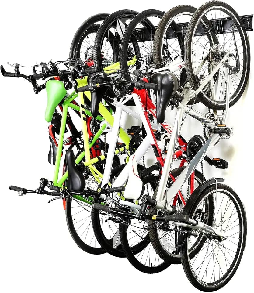 Ultrawall Stainless Steel Bike Storage Rack, Wall Mount 6 Bike Hanger