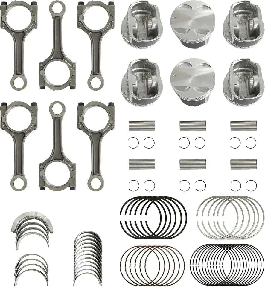 3.6 Engine Pistons & Con-Rods & Bearings Kit Fit for GM Chevy Buick 08-11