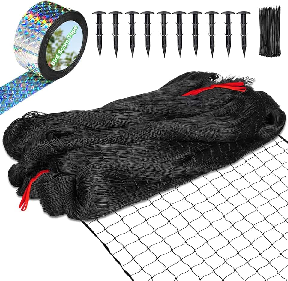 BSTPCOO Bird Netting for Chicken Coop 25x50ft, Poultry Netting, 2" Mesh