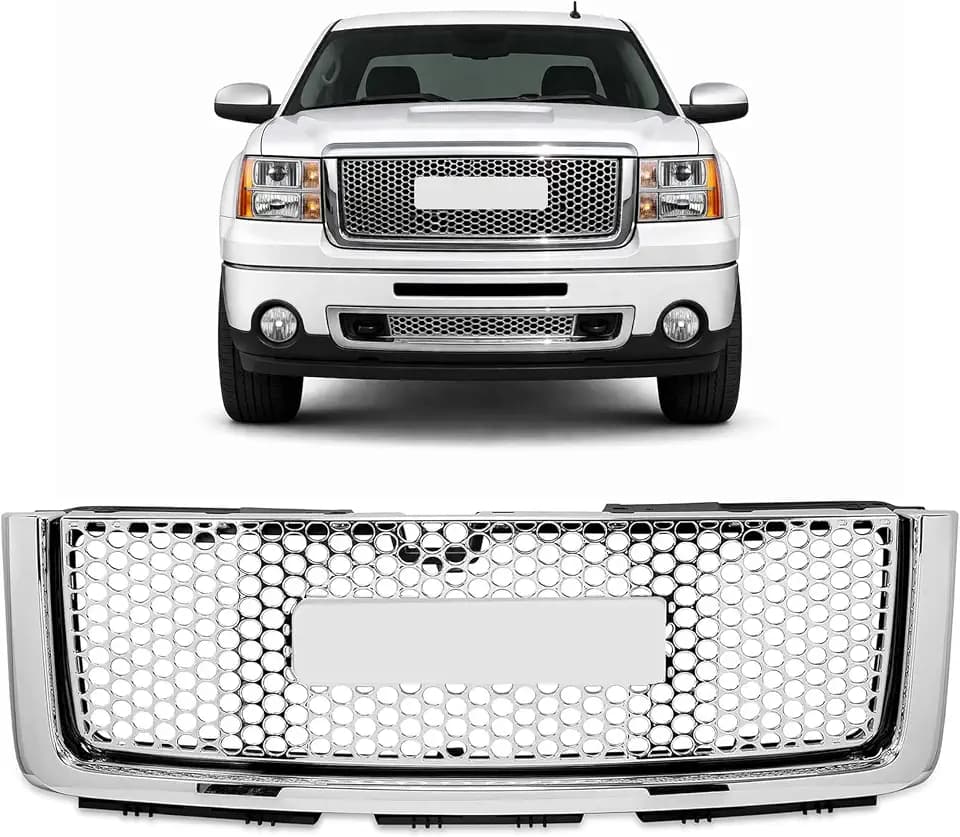 ALMULOO Grill Grille Compatible with 2007-2013 Sierra 1500 Denali