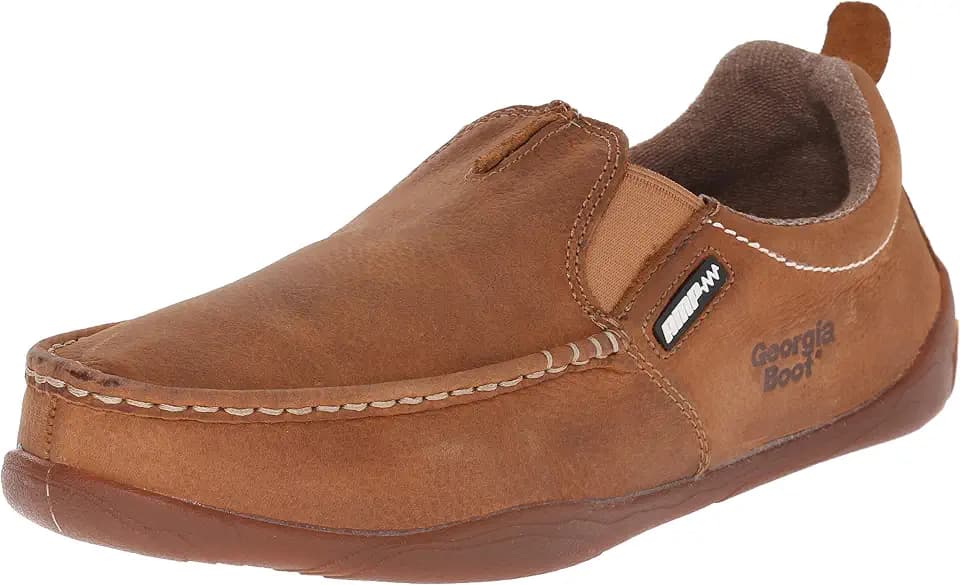Georgia Boot Men's Cedar Falls Moc-Toe Slip On Shoes
