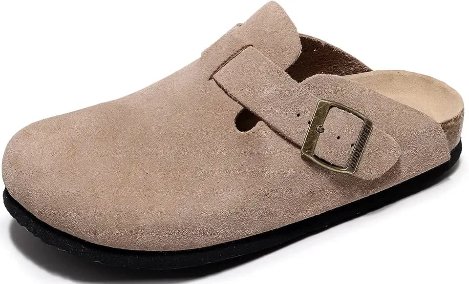 Clogs For Women, Womens Clogs- Mules House Slipers With Arch Support And Adjustable Buckle