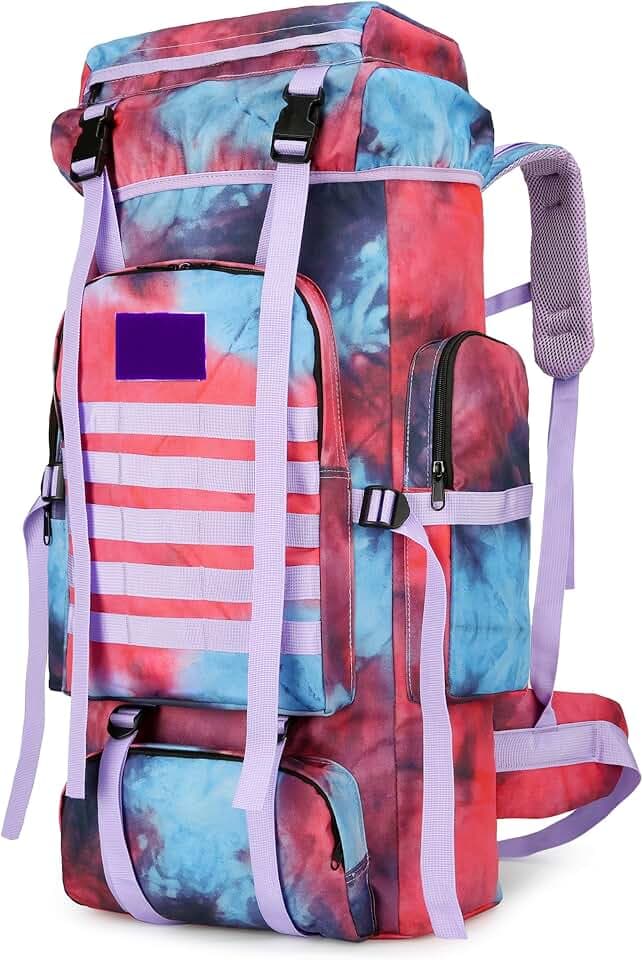 King'sGuard 70L Camping Hiking Backpack for Men Women Large Military Tactical Backpack Molle Rucksack Backpack for Outdoor