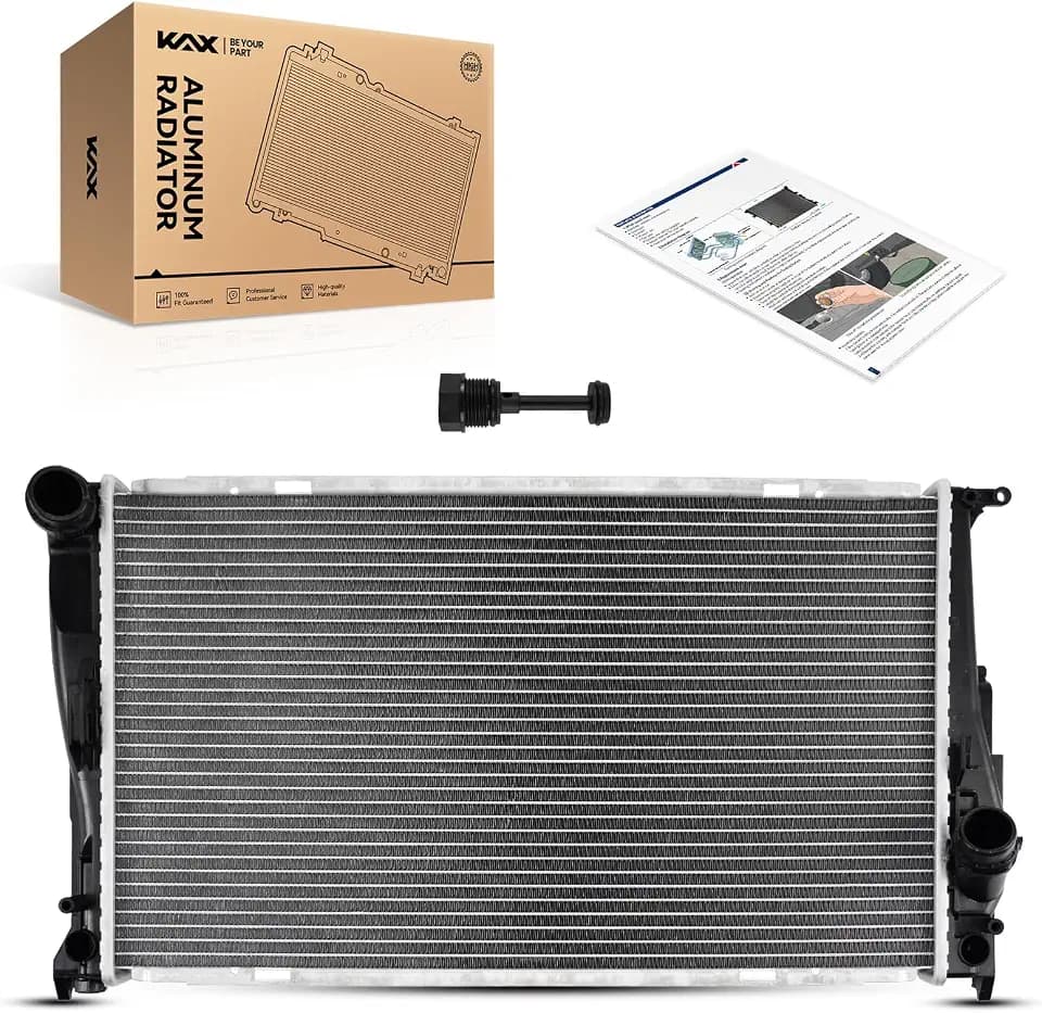 KAX CU2941 Engine Cooling Radiator Replacement, Compatible with 2008-2013 135i, 335i, 335i xDrive, 2011-2013 335is, 2007-2008 335xi, 2012-2015 X1, 2010-2016 Z4, 2013 135is