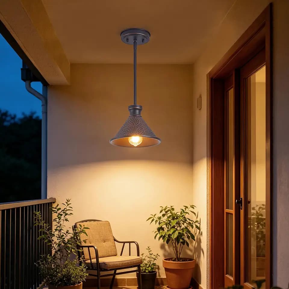 Tarentlight Max 58”Ht Adjustable Tube Mini Pendant,Vintage Hammered Pattern Cast Aluminum Shade,1-E26 Classic Lamp,Oil Rubbed Bronze Farmhouse Hanging Light for Kitchen Island,Entryway,Dining Room.