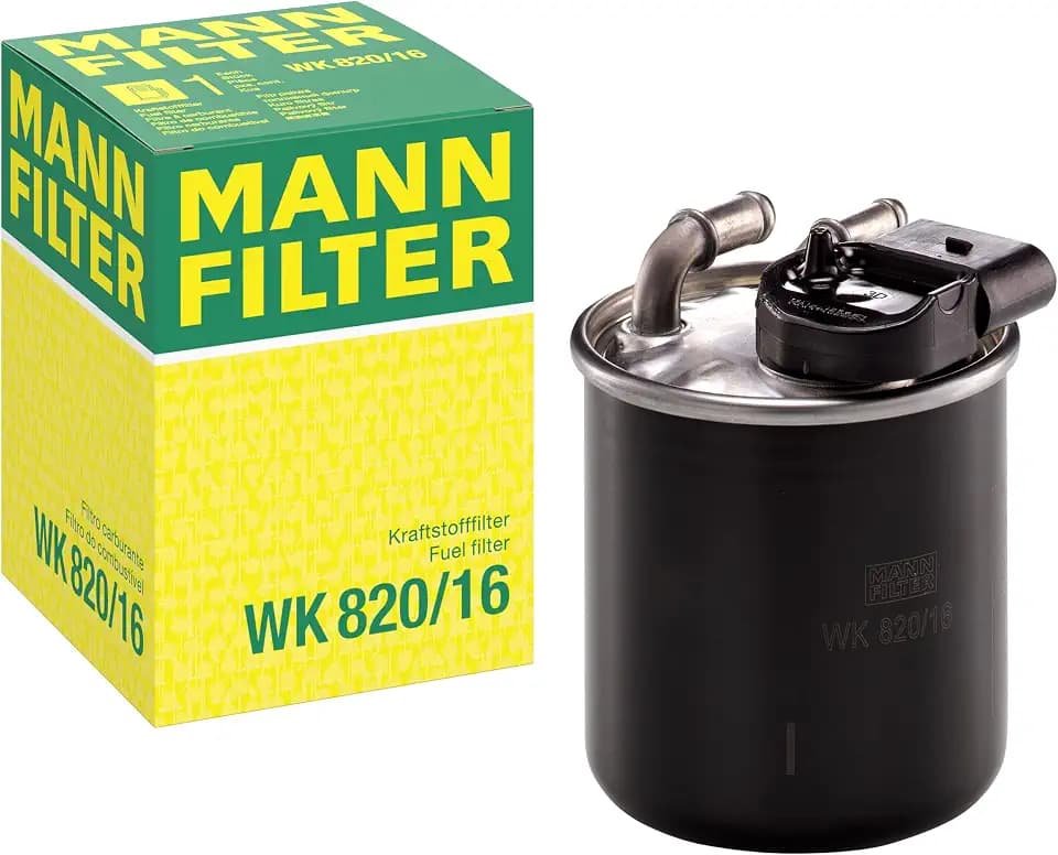 MANN-FILTER WK 820/16 Fuel Filter Compatible With Select Mercedes-Benz Sprinter Models With Integrated Fuel Heating Option & Without Water Suction Removal