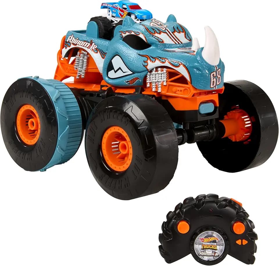 Hot Wheels Monster Trucks HW Transformierbarer Rhinomite RC