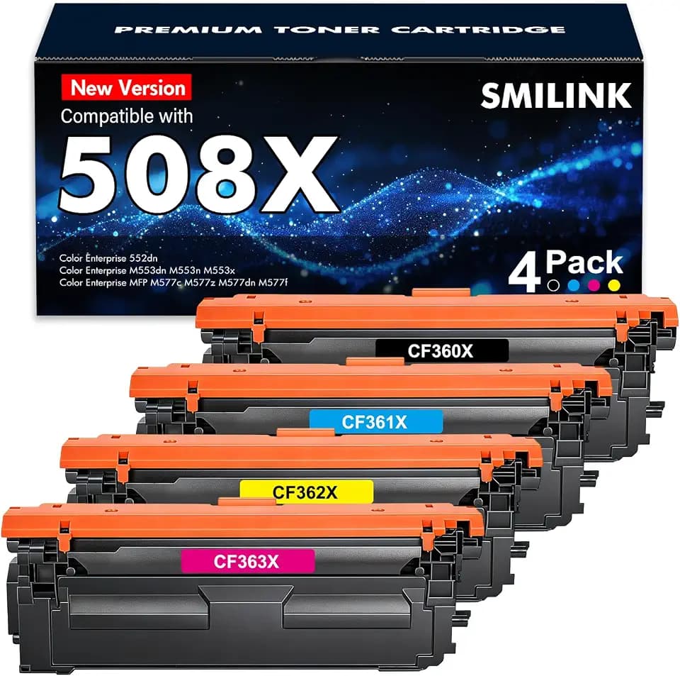 508X 508A Toner Cartridge Set M553 M552 M577 for HP CF360X High Yield