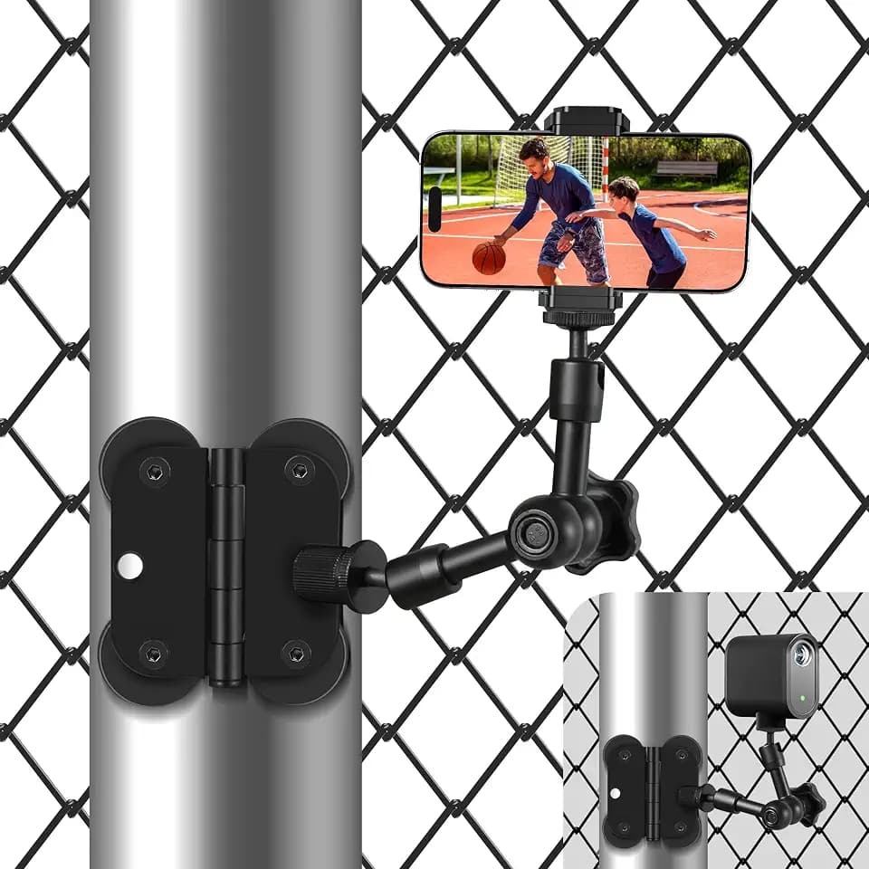 UBeesize Magnetic Fence Mount for iPhone, Mevo Start & GoPro with Bag