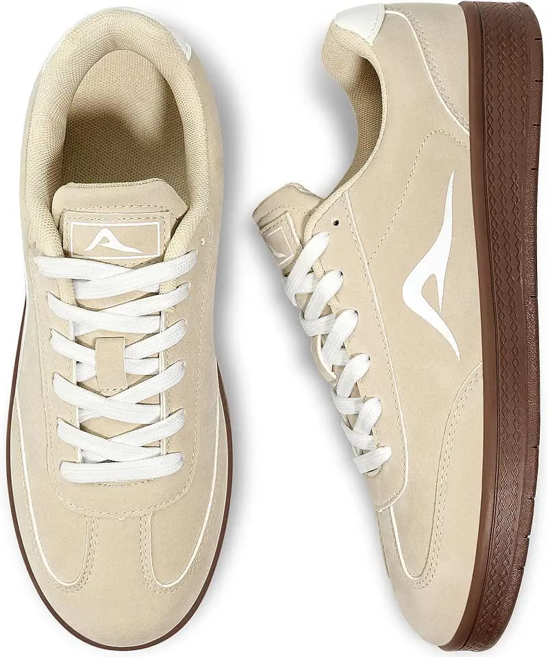 Women's 2026 Fashion Sneakers - Classic Retro Comfortable Tennis Skate Shoes - Lightweight Lace up Casual Trainers