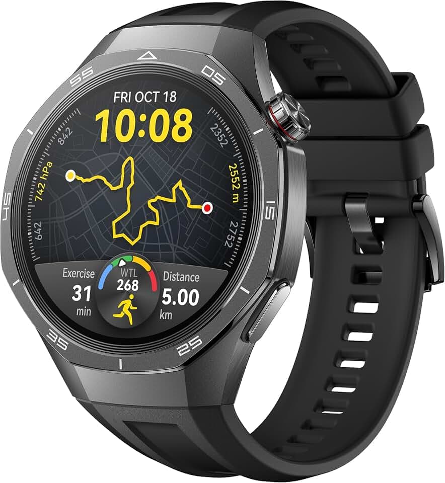 HUAWEI Watch GT 5 Pro Smartwatch, Gesundheitsuhr mit EKG, 46 mm, Schwarz
