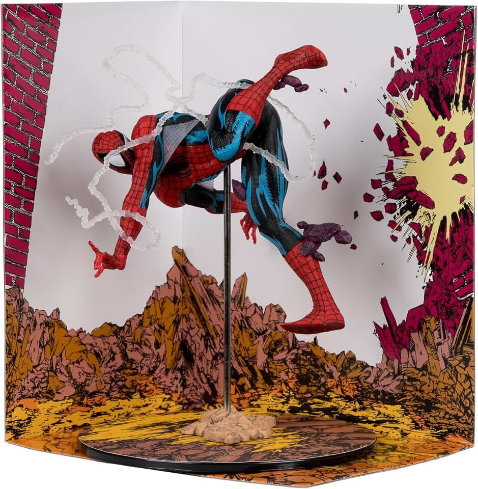 McFarlane Toys- Marvel Spider-Man 1:10th Scale Collectible (Amazing Spider-Man #318)