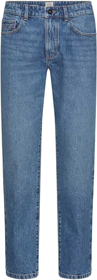 camel active Herren Relaxed Fit 5-Pocket Jeans aus Baumwolle