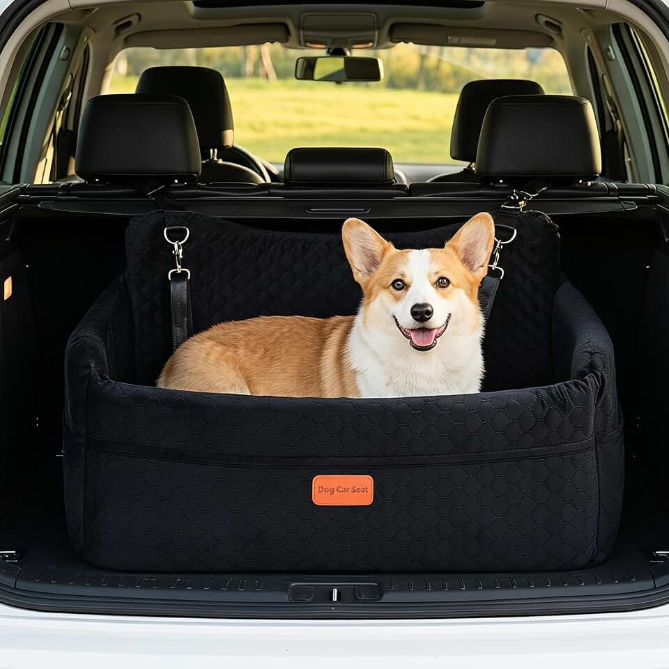 Dog Car Seat for Large Dogs up to 55 lbs, Heavy Duty Booster Seat