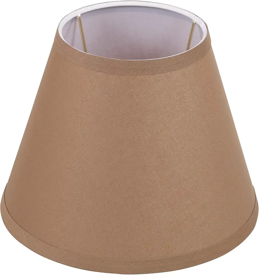 Aspen Creative 56001 Transitional Hardback Empire Shape UNO Construction Lamp Shade in Sienna Brown, 9" Wide (5" x 9" x 7")