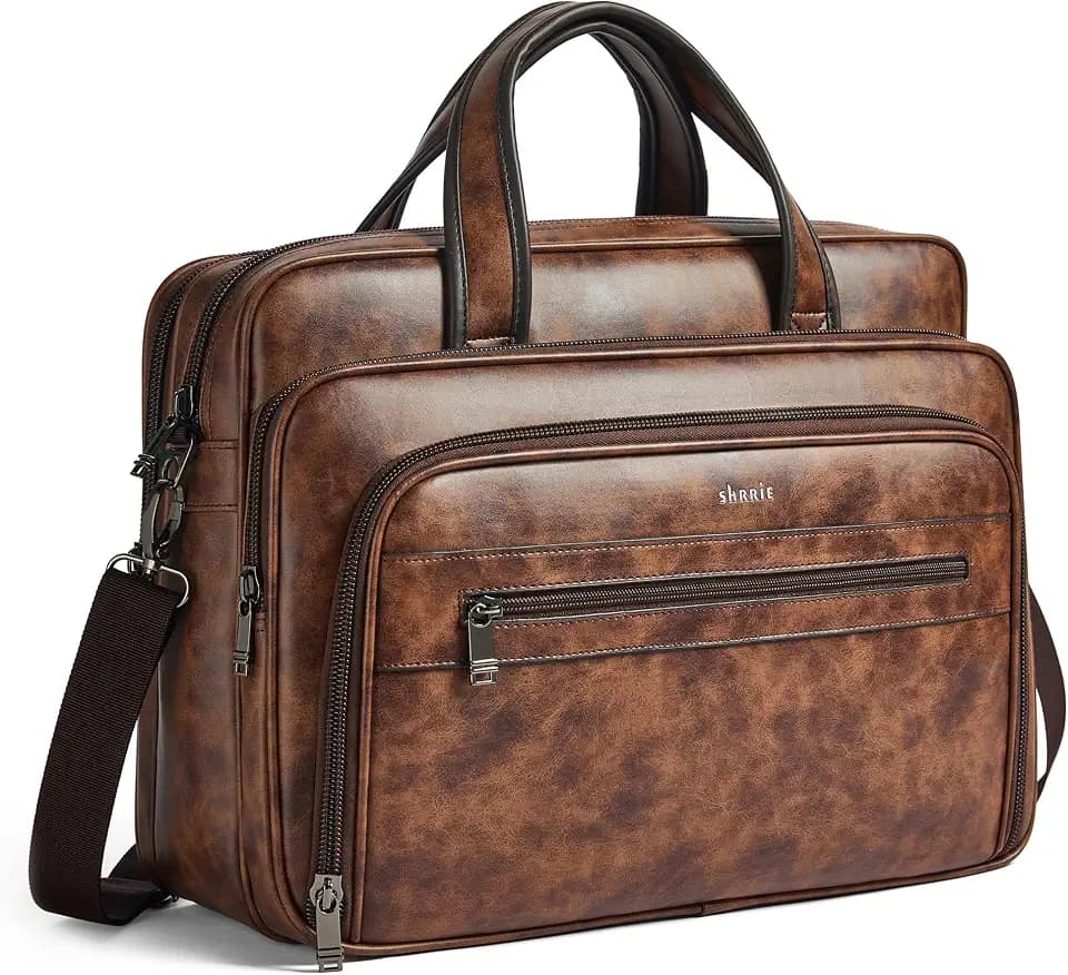 Shrrie 17 Inch Large Laptop Messenger Bag for Men and Women