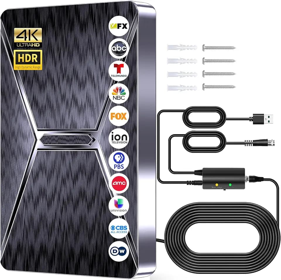 2026 Upgraded Indoor TV Antenna Up to 6000+ Miles Range