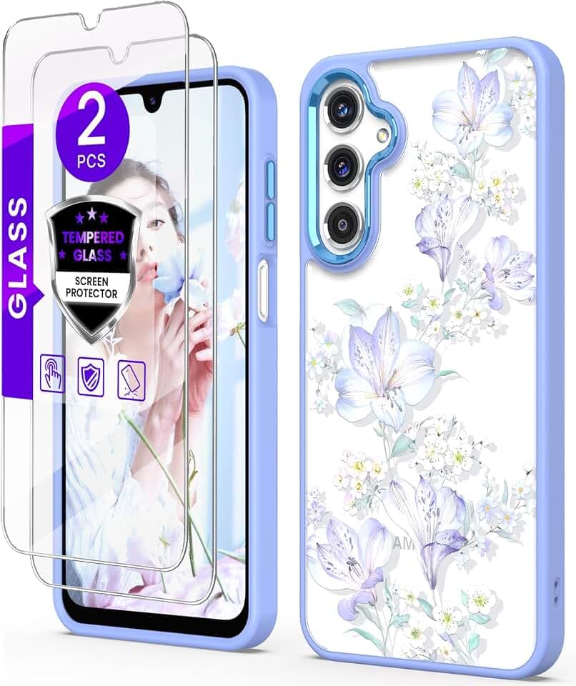 Crystal Clear Flower Phone Case for Samsung Galaxy A16-Daffodils