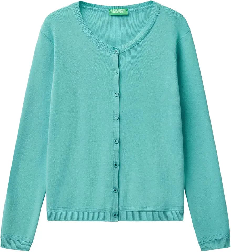 United Colors of Benetton Damen Maglia Coreana M/L 1091d5558 Strickjacke (1er Pack)