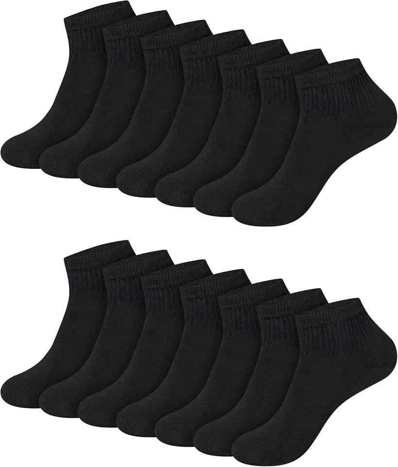 Hanes Women's Crew, Ankle, and No-Show Moisture-Wicking Cushioned Athletic Socks (14 Pack)