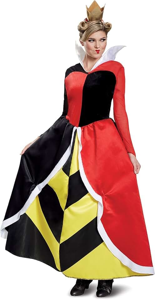Disguise Women's Queen of Hearts Deluxe Adult Costume