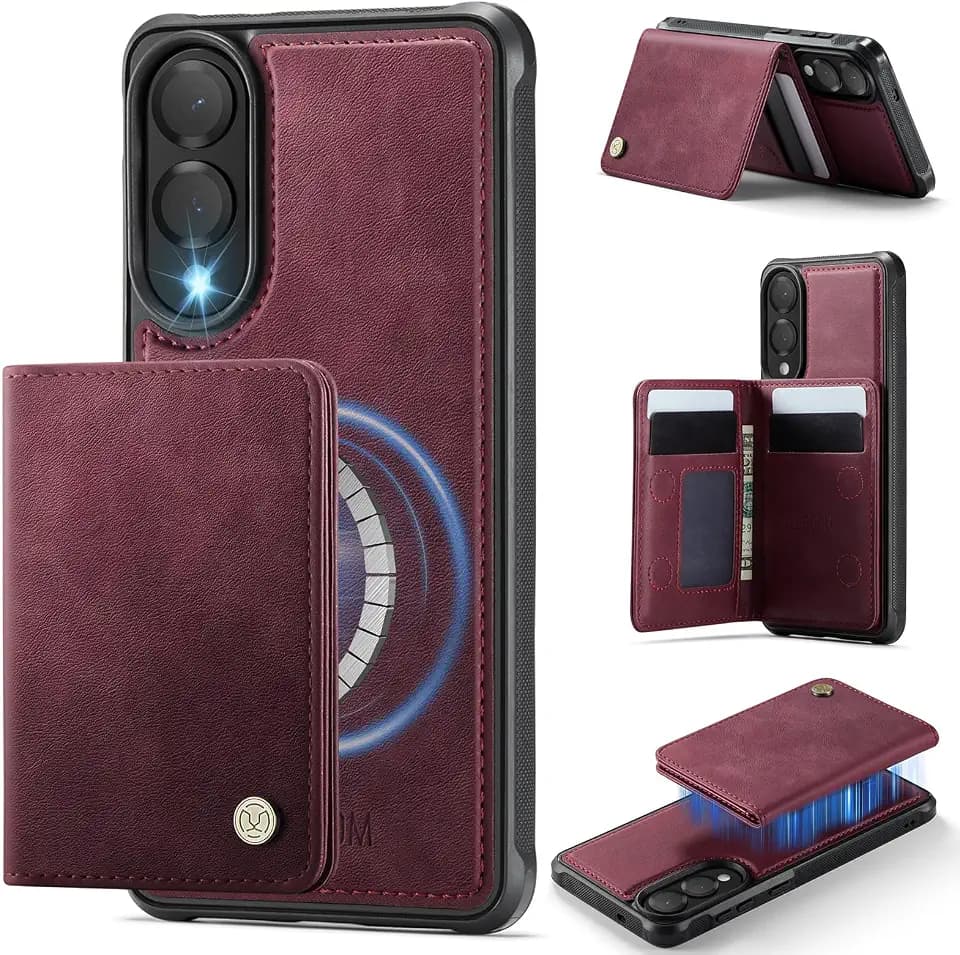 Compatible with Magsafe for Samsung Galaxy S25 Edge Wallet Case