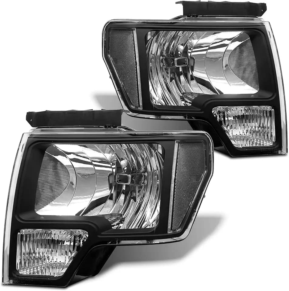 for 2009-2014 Ford F150 Halogen Headlight W/O Bulbs