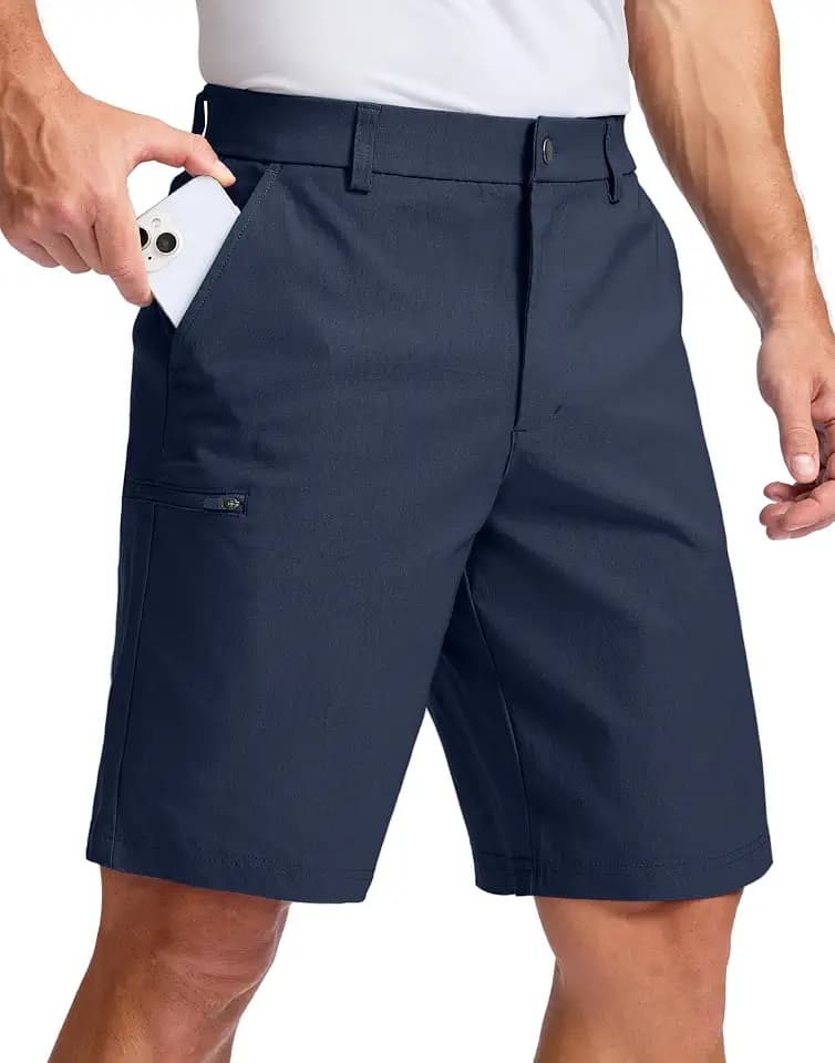 Pudolla Men's Casual Shorts 7/5/9 Inch Golf Shorts with 4 Pockets
