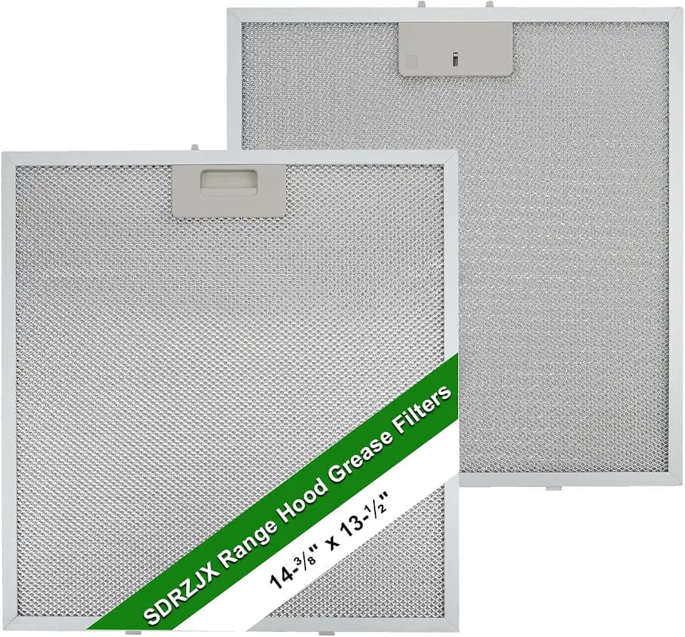 2-Pack Range Hood Grease Filters 14-3/8 X 13-1/2 Inches Compatible with Vissani 30-inch Pyramid Wall Mount Range Hood 5-Layer Aluminum Mesh Replace#: WA0575