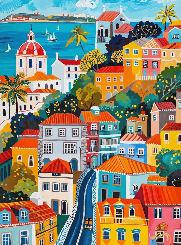Cross & Glory | Jigsaw Puzzles for Adults | Vibrant Vistas of Lisbon