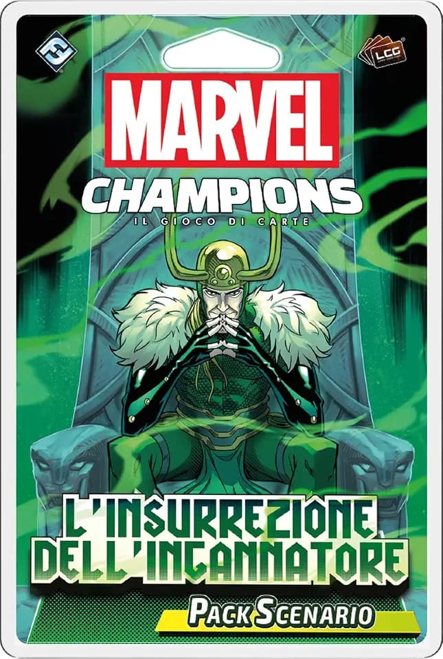 Asmodee Marvel Champions Das Kartenspiel - L'Insurrezione del Ingannatore, Pack Scenario, Erweiterung des Brettspiels, ab 14 Jahren, 1-4 Spieler, italienische Ausgabe