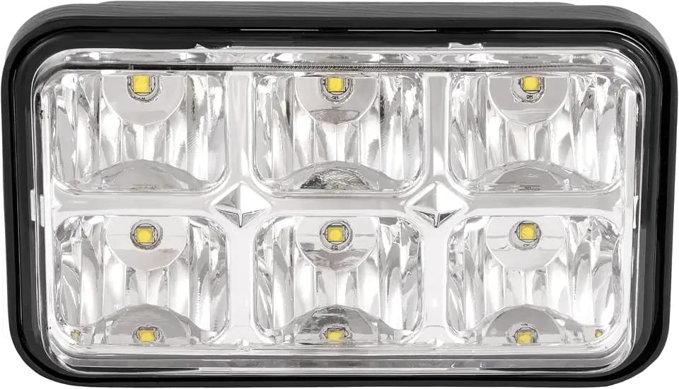 ALMULOO Golf Cart Headlight Clear LED Lens Compatible with 1980-1994 EZGO