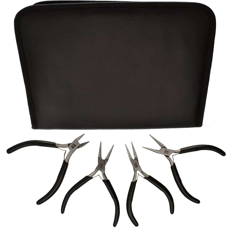 The Beadsmith Slim Line Pliers Set With Extra Fine Tips, 3-Piece Kit