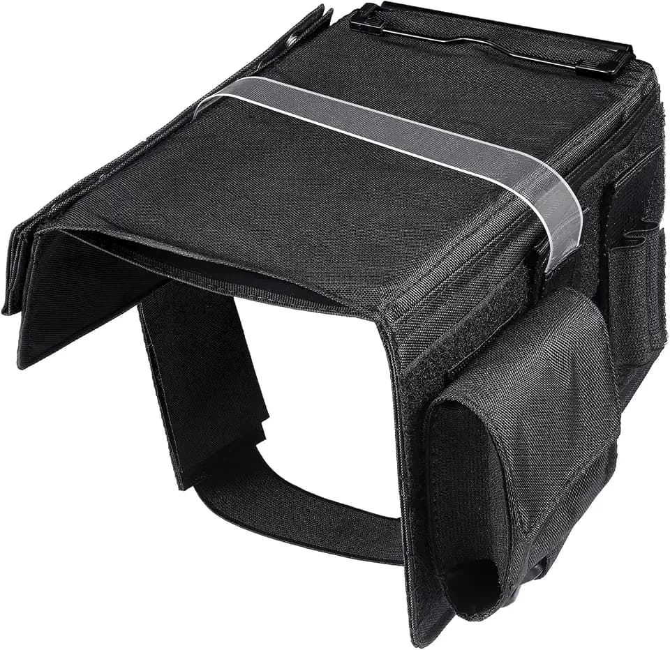 Fullhawl Reversible Kneeboard Pilot Classic Clipboard and Pen Holder, Black