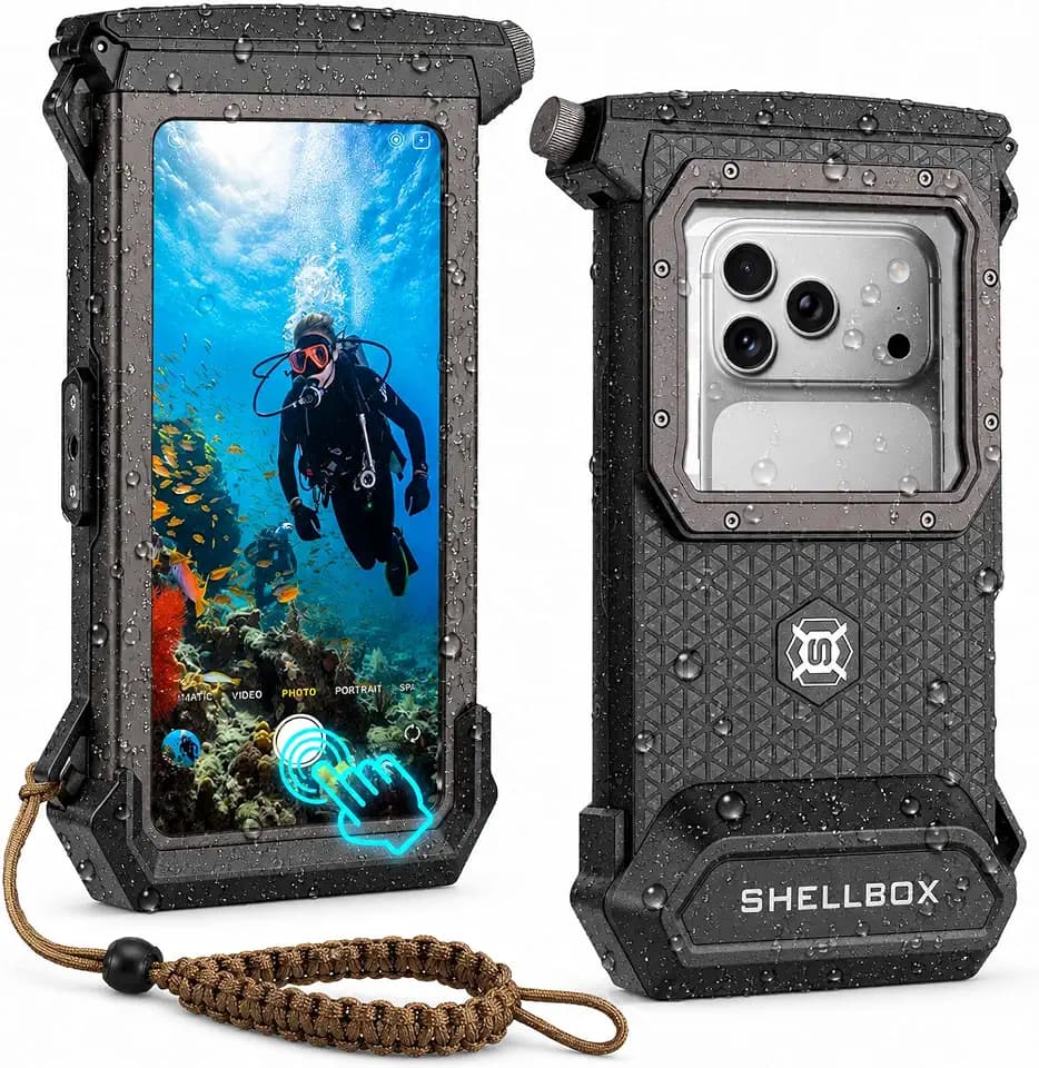 Underwater Phone Case for Snorkeling, 100ft/30m, Gen 5, Black
