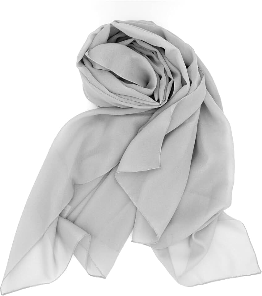 made in italy hellblaue Stola Damen Festlich | Schal Damen Elegant | Chiffonschal für Hochzeit | Kopftuch Damen | Bolero Frauen | Festliche Kleider Damen | Multifunktionstuch Damen