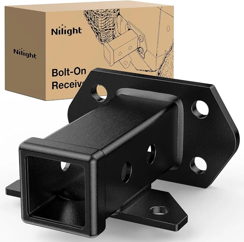 Nilight Bolt-On Tube Receiver 2" Base with Arm Hook