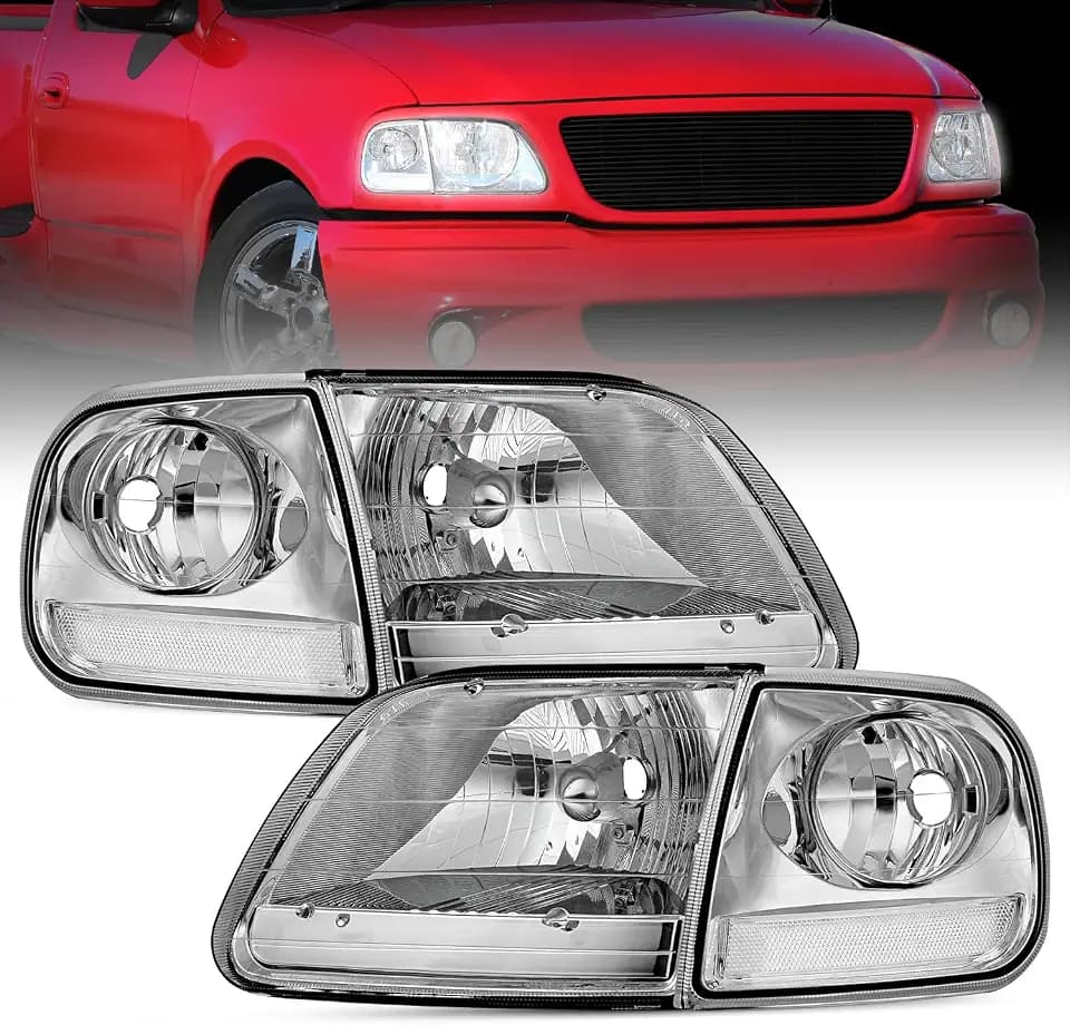 Nilight Headlight Assembly Compatible with Ford F-150 Expedition 1997-2003